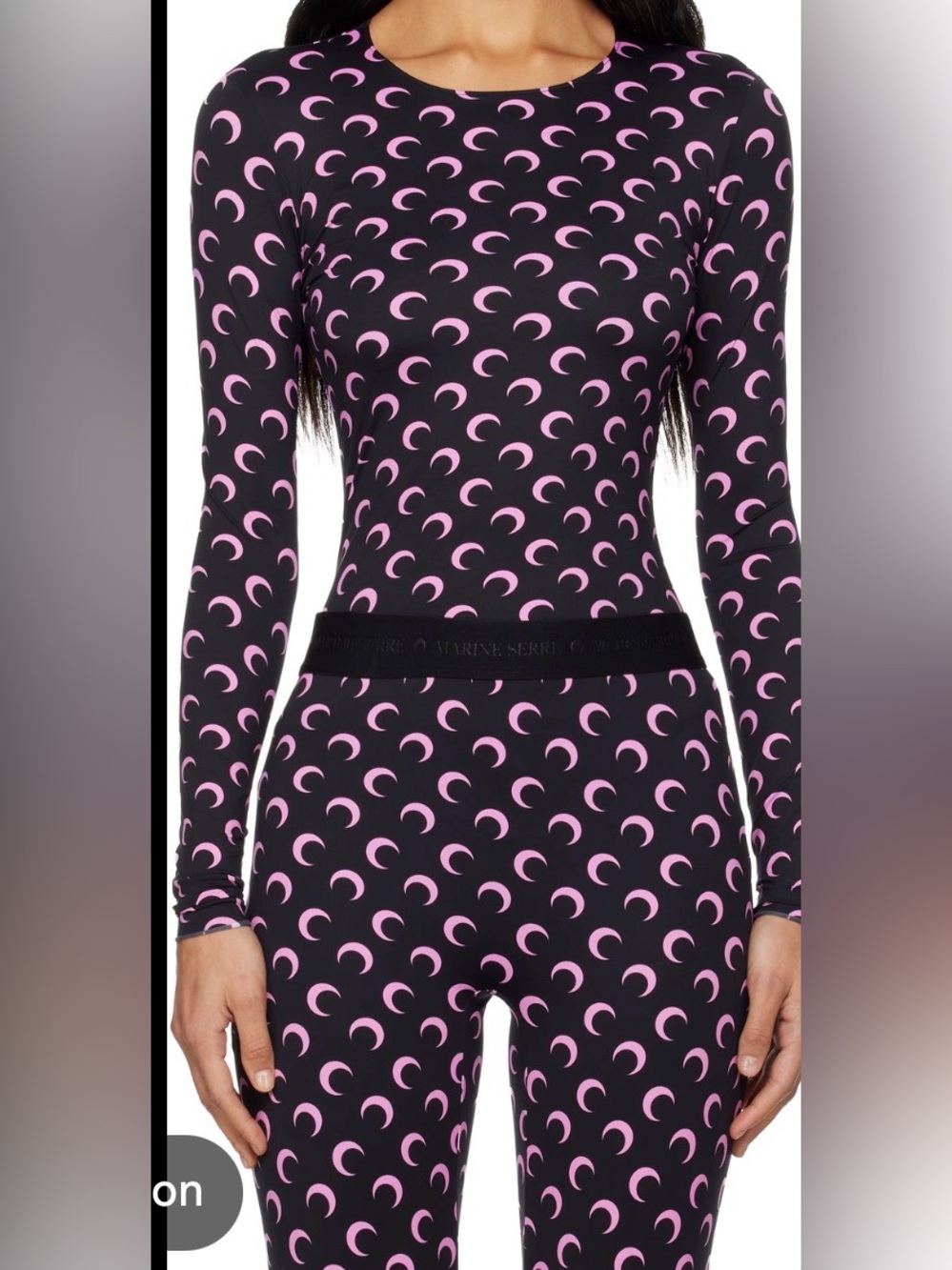 Marine serre Pink Crescent Moon Print